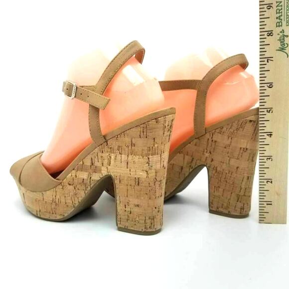 Sun + Stone Jamie T-Strap Block Heel Platform Wedge Sandals Size 9.5M - Picture 4 of 12